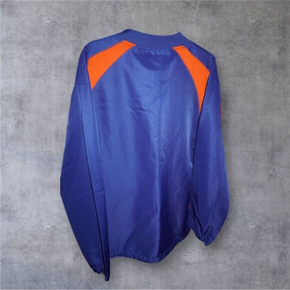 Boombah Houston Astros Pullover Jacket Adult – Blue Orange 1/4 Zip Warm-Up - Picture 5 of 15